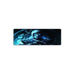 Alkese Subzero Desenli Dikişli Kaydırmaz Tabanlı 70x30 cm Renkli Oyuncu Mouse Pad