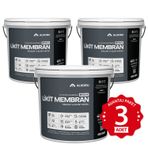 Alkoru Bitüm 1K Likit Membran Kauçuk ve Elyaf Katkılı 3x13 kg Sıvı Su Yalıtım Malzemesi