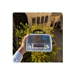 All Avcill 301 Şarjlı Nostaljik Görünümlü Fenerli Radyo Bluetoothlu Mp3 Çalar Radyo Müzik Kutusu