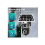 All Avcill 4G Sim Kartlı 4MP 2 Kameralı Solar Panelli Güneş Enerjili Dönebilen Kamera PLX-SG4001İPC V380 PRO
