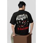 All Hope Is Gone Yazılı Unisex Oversize Slipknot Rock Metal Tişört - 01 Siyah - XL