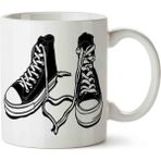 All Star Converse Porselen Kupa Bardak - Beyaz - 199 ml