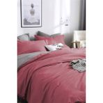 Alla Turca Çift Kişilik Ranforce Çift Taraflı Nevresim Takımı - Lastikli Çarşaflı - 160 x 200 cm - Pembe