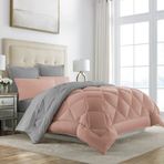 Alla Turca Lux Lastikli Çarşaflı 4 Yastık Kılıflı 6 Parça Çift Kişilik 195x215 cm Pudra Gri Uyku Seti