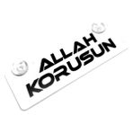 Allah Korusun Yazılı Sök Tak Dekor Plaka