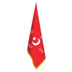 Allah Vatan Namus Osmanlı Savaş Sancağı -Bayrak-Ofis -Makam-Toplantı Odaları - Saçaklı Makam Bayrağı