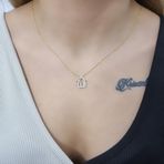 Allah Yazılı 18K Altın Kaplama Kolye