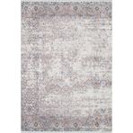 Allahabad Gri Modern Geometrik Etnik Eskitme Desenli Boho Makinada Yıkanabilir Hafif Hav Toz Vermez Leke Tutmaz Kaymaz Taban Dijital Makine Baskı Halı Oturma Odası Salon Yolluk Koridor Mutfak Halısı
