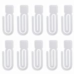 Allayu 10 paket/grup Kişiselleştirilmiş Isı Transfer Kağıt Klipsleri Kartvizit Tutucular DIY Baskı Kağıt Klipsleri Akrilik Tarifler Vb. , 12.7*4.8 cm