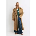 Allbucks Pull&bear Suni Süet Trençkot ABPNB3757 - Bronz - M