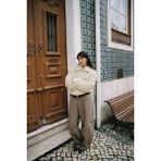 Allbucks Zara, Suni Kürk Bomber Ceket ABZRA3752 - Ekru - XS