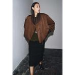 Allbucks Zara, Zw Koleksiyonu Fitilli Ceket Mont ABZRA3745 - Çikolata Kahve - XS