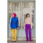 Allday 21DB70056AL0 Mor Wide Leg Yüksek Bel Pantolon