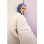 Allday 21DS53007AL2 Beyaz Gizli Patlı Elbise Tunik
