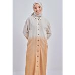 ALLDAY Camel Degrade Keten Gömlek Tunik