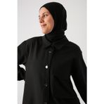 ALLDAY Siyah Tek Cepli Çıtçıtlı Gömlek Tunik