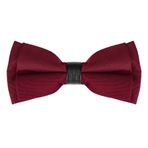 Allegra K Erkek papyonlar katı katmanlı ayarlanabilir sapanlar önceden bağlı Bowties resmi için, Şarap Kırmızısı, Tek Beden