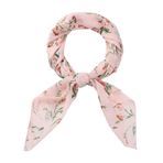 Allegra K Kadın Şifon Atkılar - 70 cm X27.6 cm - Çiçek Baskı Kare Fular Boyun Atkısı Atkısı, Açık Pembe, 70x70cm/27.6x27.6 inches(LxW)