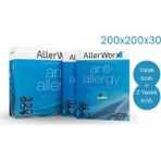 Allerworx Anti Toz Akarı Anti Alerjik Çift Kişilik Yatak ve Yastık Kılıfı 200X200X30 - 200 x 200 x 30 cm - Beyaz