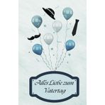 Alles Liebe zum Vatertag: Notizbuch | A5 | 100 Karierte Seiten | Softcover, Matt | Erste Seite(personalisiert): '' Danke, dass du so ein toller Papa bist.'' | Vatertag Geschenk