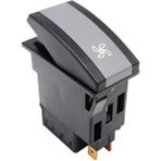 Allestock 24 V 6 Pin Ampullü Otokar Doruk Otobüs Klima Fan Anahtar Düğme Rocker Switch