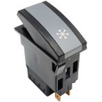 Allestock 24 V 6 Pin Ampullü Otokar Kent Otobüs Klima Anahtar Düğme Rocker Switch