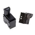 Allestock 6 Pin Fiat Doblo Palio Albea Siyah Sol Cam Açma Anahtarı
