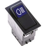 Allestock Ampullü 24V Universal Uzun Far Düğmesi Anahtarı 3 Pin Rocker Switch