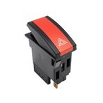 Allestock Otokar Sultan 6 Pin Ampullü 24V Dörtlü Sinyal Flaşör Anahtar Düğme Rocker Switch