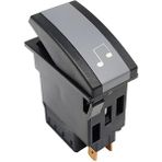 Allestock Otokar Sultan 6 Pin Ampullü 24V Hoparlör Anahtar Düğme Rocker Switch