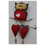 Allhandmadegifts BAYKUŞ KALP DUVAR SÜSÜ-EL YAPIMIDIR