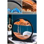 Alli Pulli 7 Inç Hareketli Kum Sanatı Resim Sandscapes Yuvarlak Cam 3d Derin Deniz Kumu "hediyeli Ürün
