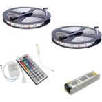 Allians 10 Metrelik Rgb Şerit Led, 44 Tuş Kumanda, 5A Adaptör, 5050 Çip - Altın