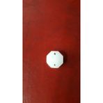 Allians 14 mm Beyaz Octagon Avize Taşı - 10 Adet, Şık ve Parlak Dekorasyon - Seçenek 1 - Ahşap - Beyaz