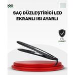 Allians 2025 Seri Profesyonel Titanyum Kaplama Saç Düzleştirici, Dijital Ekran - Açık Bej - Seçenek 1