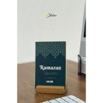 Allians 2026 Ramazan Takvimi, Dualar ve Günün Önemiyle Ahşap Masa Takvimi - Ahşap - Beyaz - Seçenek 1