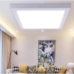 Allians 24W Kare LED Avize, Beyaz Işık, Tavan Vazosu, Full Led, Kendinden Trafolu - Seçenek 1 - Ahşap - Beyaz