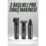Allians 3 Başlıklı Dijital Tıraş Makinesi, Islak ve Kuru Kullanım, Lazer Öncesi - Seçenek 1