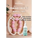 Allians 9 Tekerlekli Kas Gevşetici Masaj Aleti ve Masaj Yağı Seti - Cappuccino