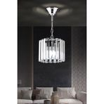Allians Altıgen Kristal Taşlı Sarkıt Gümüş Avize 18CM, Salon, Mutfak, Hol, Oda Dekorasyonu - Seçenek 1 - Altın - Gümüş - Bakır