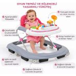Allians Bebekler Için Konforlu ve Şık Yürüteç, Güvenli Kullanım Sağlar - Ahşap - Bej