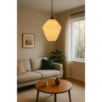 Allians Beyaz Modern Minimalist Sarkıt Avize, Şık ve Şık Tasarım, Iskandinav Tarzı - Seçenek 1 - Ahşap - Beyaz