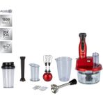 Allians Cam Hazneli Powelix Ultra Keskin 4'lü Bıçaklı 1500W Blender Seti - Altın - Turkuaz