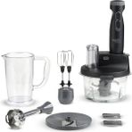 Allians Cam Hazneli Profesyonel Blender Seti Siyah, Güçlü ve Şık Tasarım - Ahşap