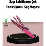 Allians Çift Fonksiyonlu Saç Şekillendirme Maşası ve Düzleştirici Seti - Açık Bej - Seçenek 1
