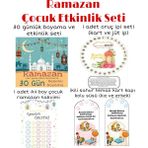 Allians Çocuk Ramazan Etkinlik Seti: Boyama, Oruç Ipi, Takvim ve Sahur Kapısı - Antrasit - Seçenek 1