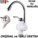 Allians Elektrikli Ani Su Isıtıcı, Termal Şofben, Lavabo Monteli, Hızlı Isıtıcı - Ahşap - Beyaz