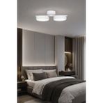Allians Enerji Tasarruflu Modern LED Avize, 3 Renk Işık Seçeneği, Salon ve Koridor Için - Seçenek 1 - Ahşap - Beyaz