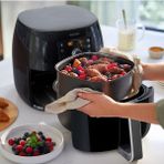 Allians Genis Aile Boyu Airfryer, Turbo Teknolojisi ve Hızlı Pişirme Özelliği - Ahşap