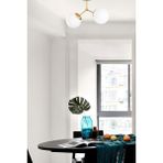 Allians Ikili Eskitme Modern Akrobat Model Beyaz Glop Camlı Avize - Seçenek 1 - Ahşap - Beyaz